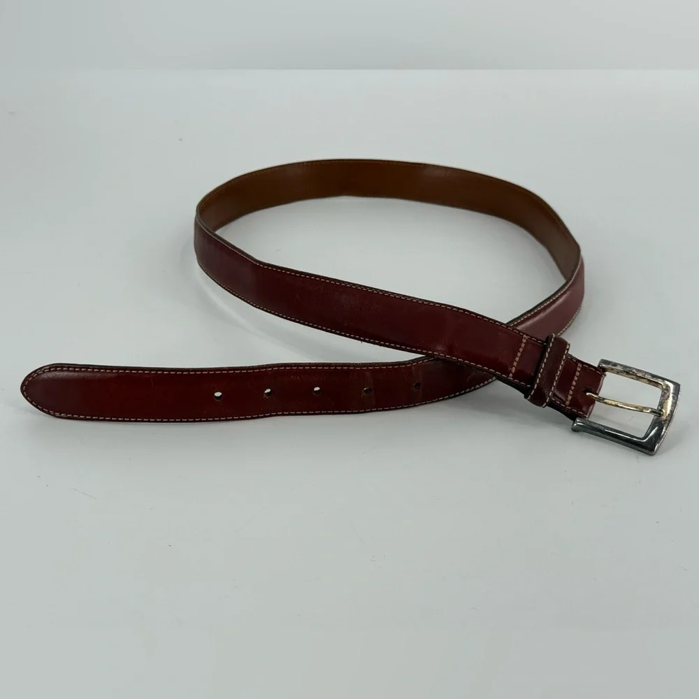 Brooks Brothers Vintage Worn‎ In Leather Belt 38